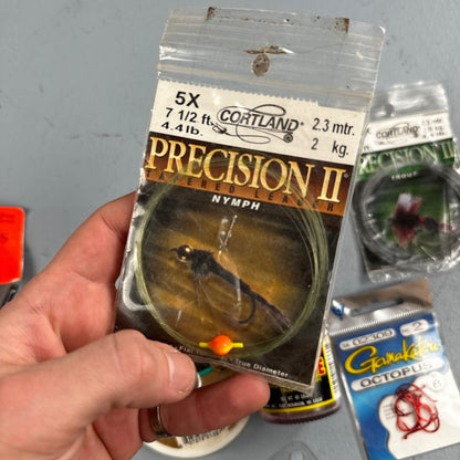 Cortland Precision Tapered Trout Fly Fishing Leaders Random Lot Collection