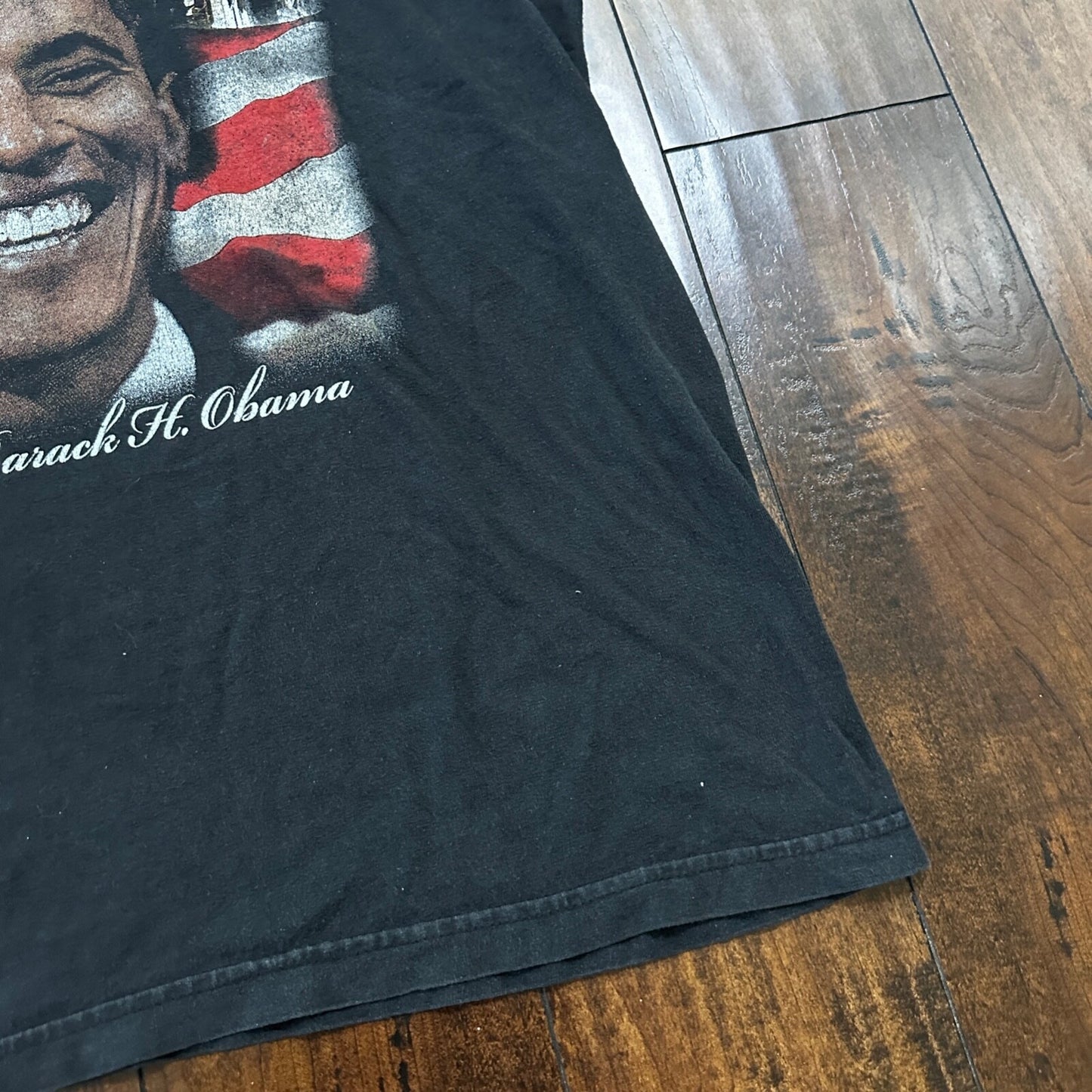 Obama XL VTG T Shirt Y2K Rap Tee Style Political Democrat Chicago President