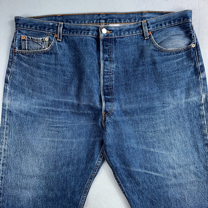 Levis 501 Vintage Y2K Mexico Straight Leg Jeans 46x30 90s Med Wash Act 44x27