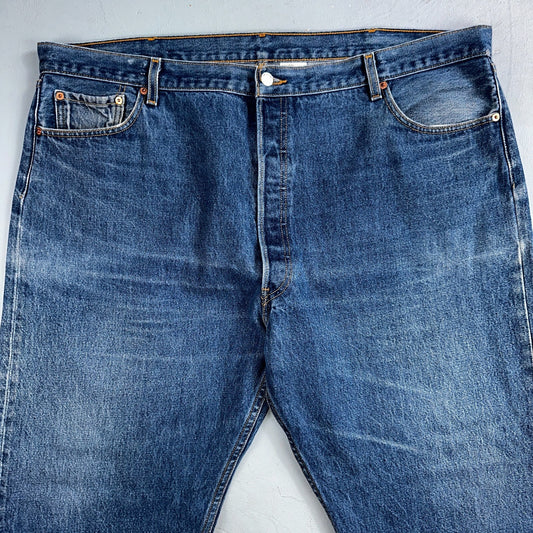 Levis 501 Vintage Y2K Mexico Straight Leg Jeans 46x30 90s Med Wash Act 44x27