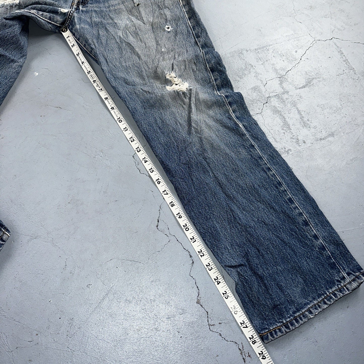 Levis 501 Vintage 90s Y2K XX Straight Leg Jeans Blue Med Wash 32x29 Act 31x28