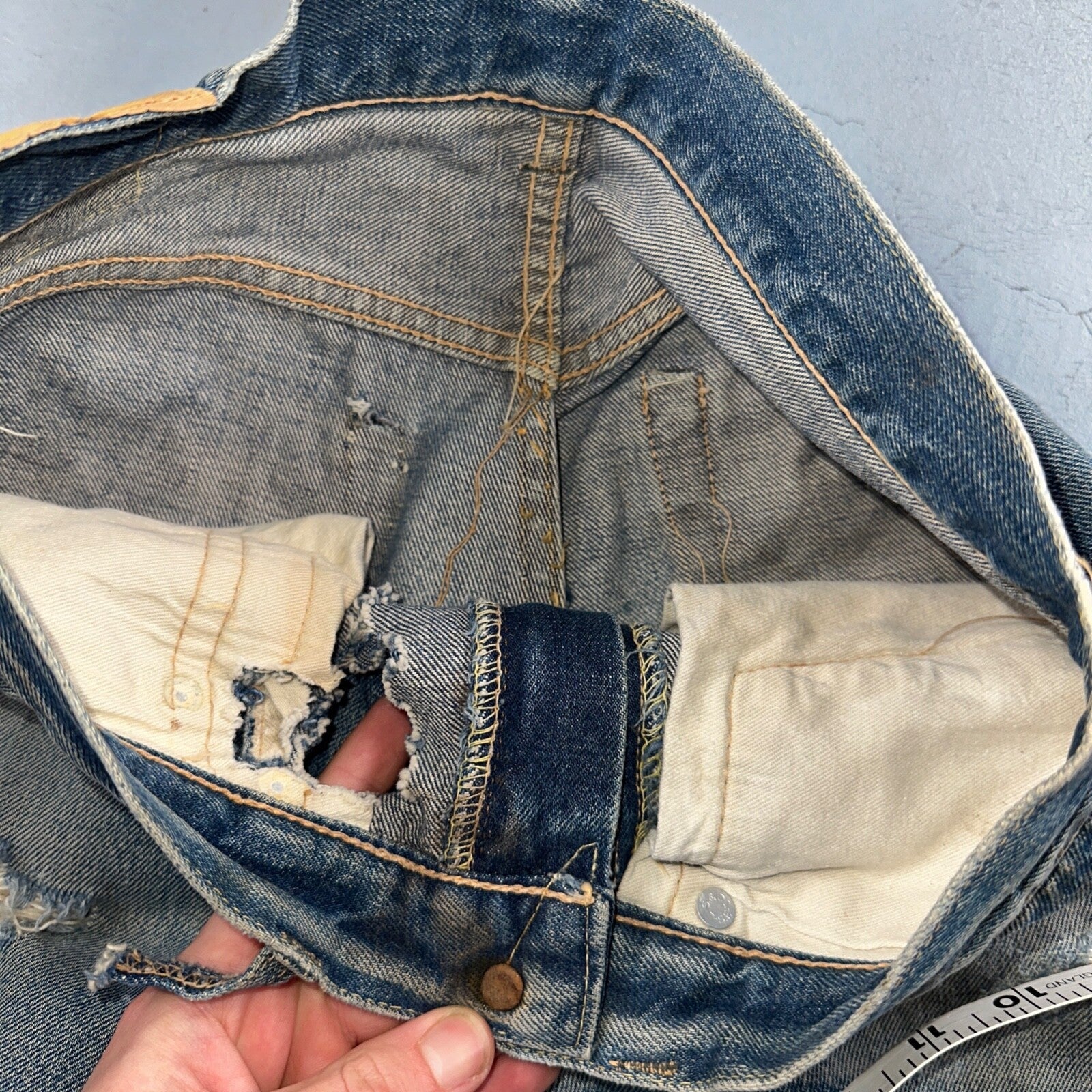 Levis 505 Big E Vintage 60s Redline Selvedge USA XX 1960s Jeans 501 Act 28x26