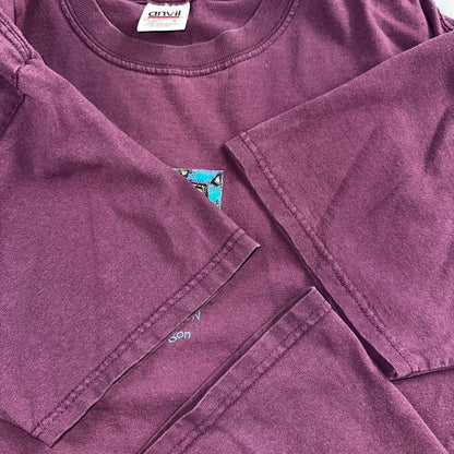 Silverton Oregon Garden VTG T Shirt Frank Lloyd Wright House Flower 90s Anvil