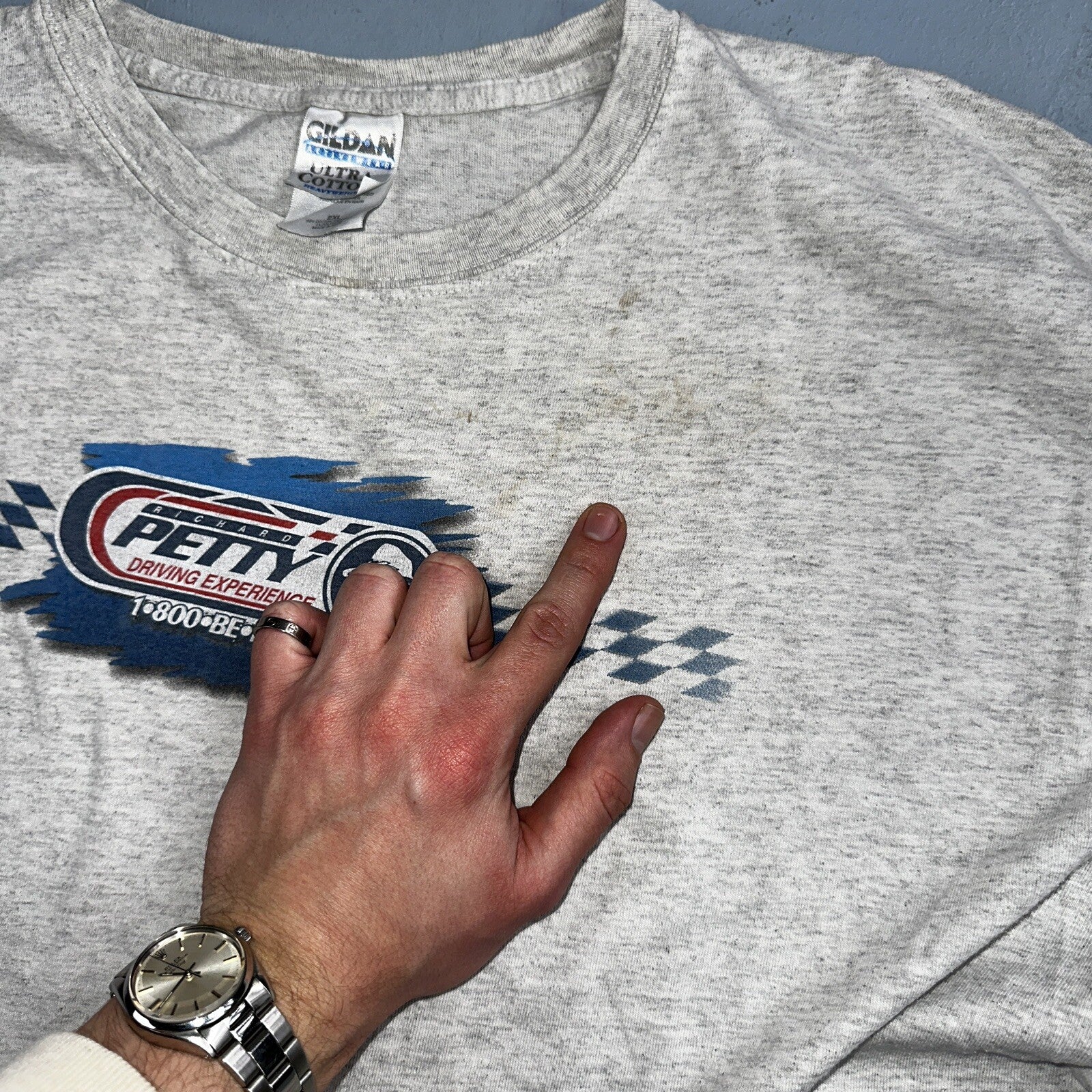 Vintage Dale Earnhardt Richard Petty Winston Cup Shirt Mens 2XL AOP NASCAR Y2K