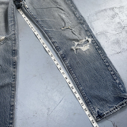 Levis 501 Vintage 80s USA XX Straight Leg Jeans 32x31 Thrashed Wash Act 30x26