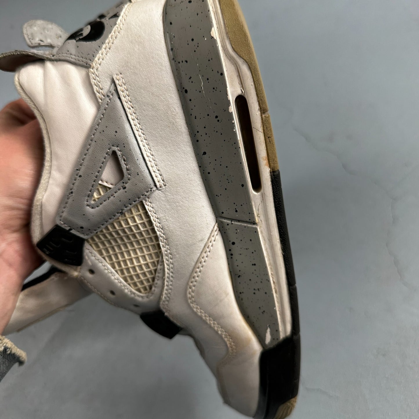 Nike Air Jordan 4 Retro GS 'Cement' 2012  836016-192  Youth Size 7Y No Box