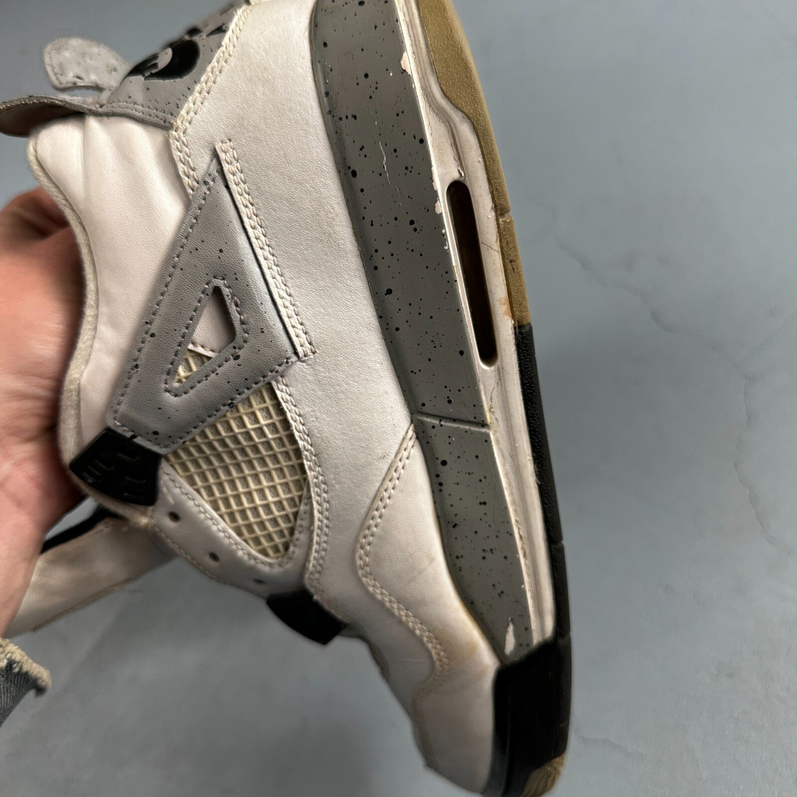 Nike Air Jordan 4 Retro GS 'Cement' 2012  836016-192  Youth Size 7Y No Box