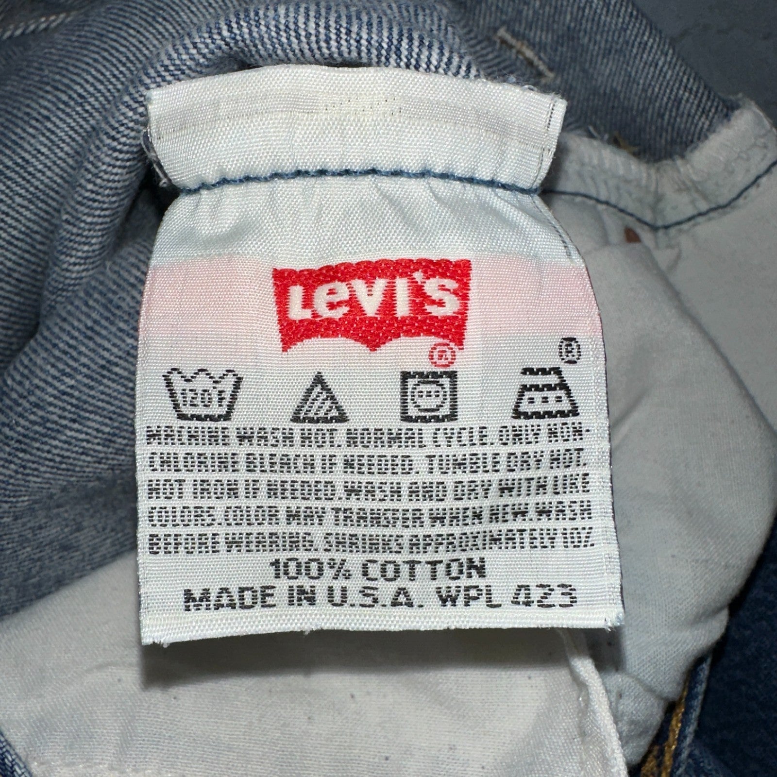 Levis 501 Vintage 90s USA XX Straight Leg Jeans Blue Med Wash 32x33 Act 29x29