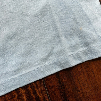 Oneita Street Scape Celebration Vintage T Shirt 80s Blue Single Stitch Oregon