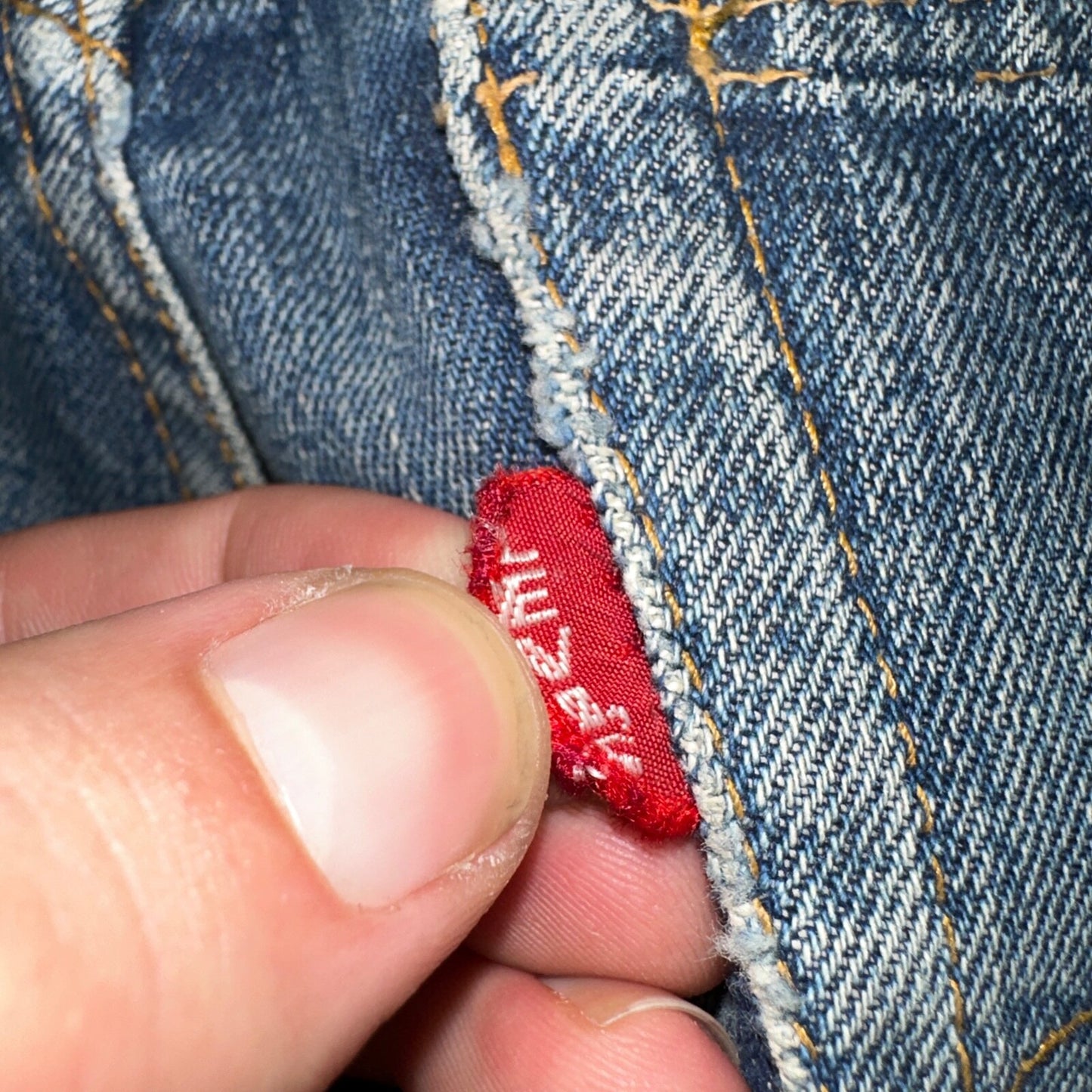 Levis 501 Big E Vintage 60s Redline Selvedge USA XX 1960s Jeans 66 Act 26x25