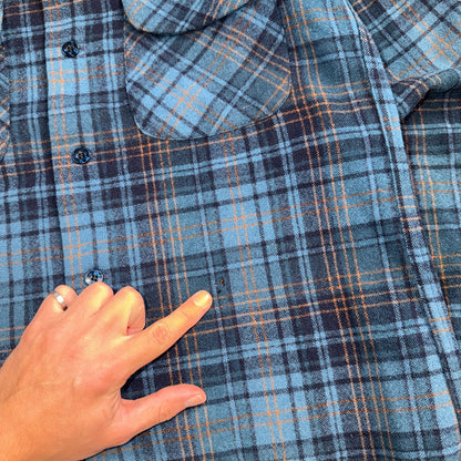 Pendleton Board Shirt Mens S 1960s Plaid Wool Long Sleeve VTG USA Loop Collar