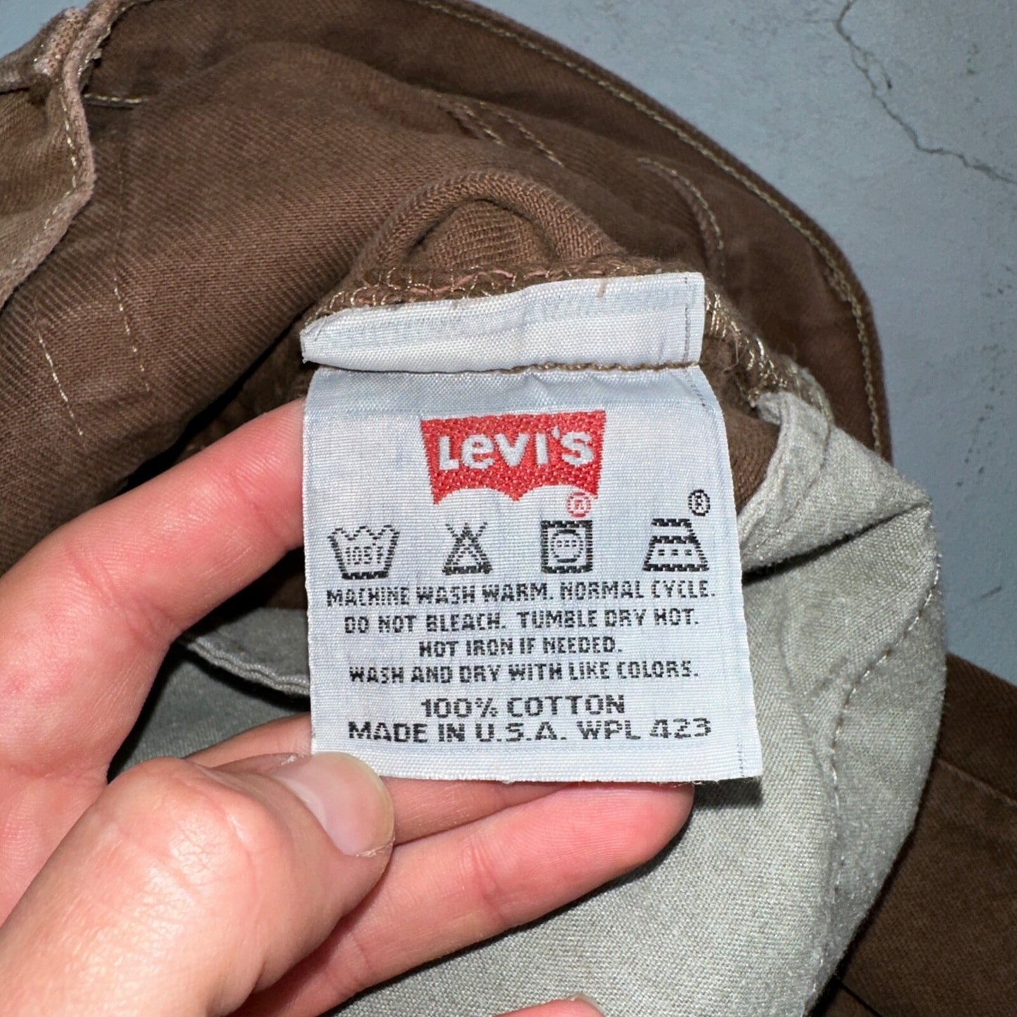 Levis 501 Vintage 90s USA XX Straight Leg Jeans 34x36 Brown Rare Wash Act 33x35