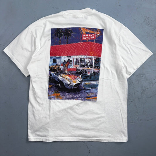 In N Out Souther California VTG T Shirt 90s Single Stitch Promo Burger Food Cars