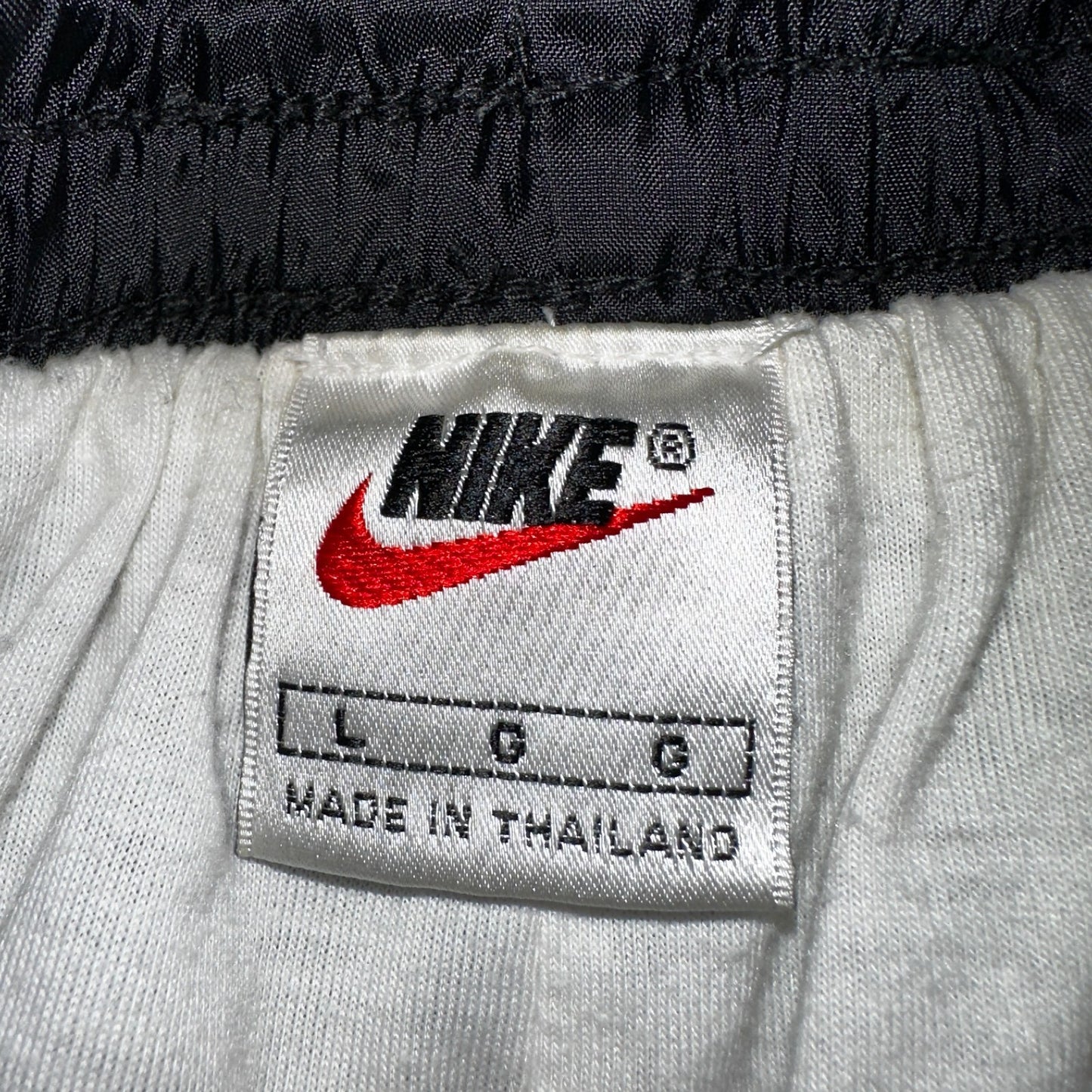 Nike VTG 90s Windbreaker Track Pants Ankle Zip Lined Black 1990s Essential