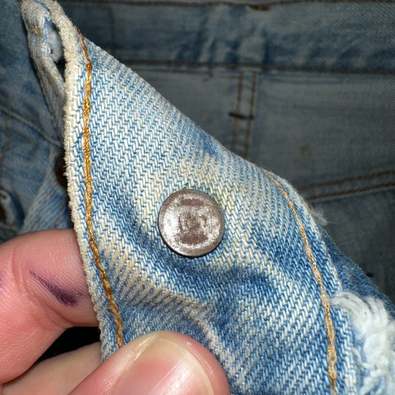 Levis 501 Vintage 80s Redline Selvedge USA XX Jeans Light Wash 1980s Act 29x30