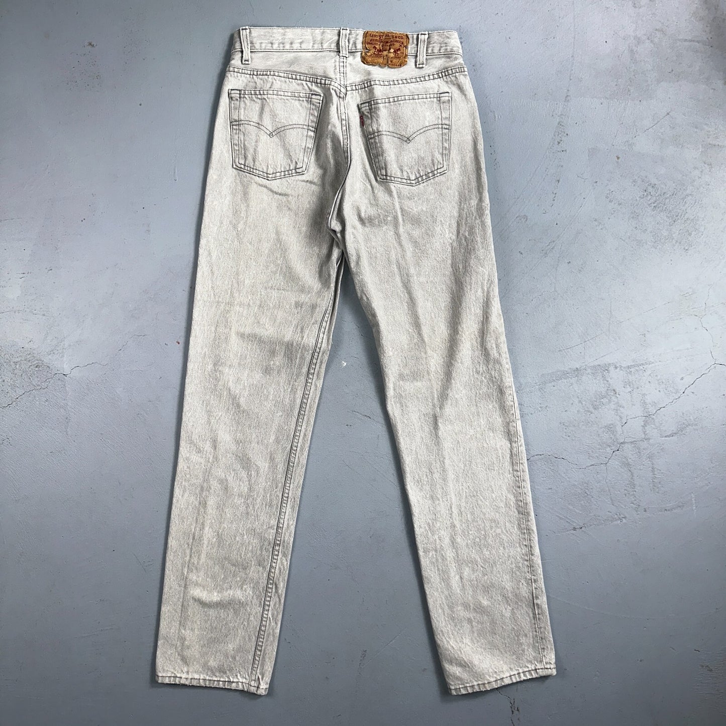Levis 501 Vintage 90s USA XX Straight Leg Jeans Gray Light Wash 31x34 Act 29x32