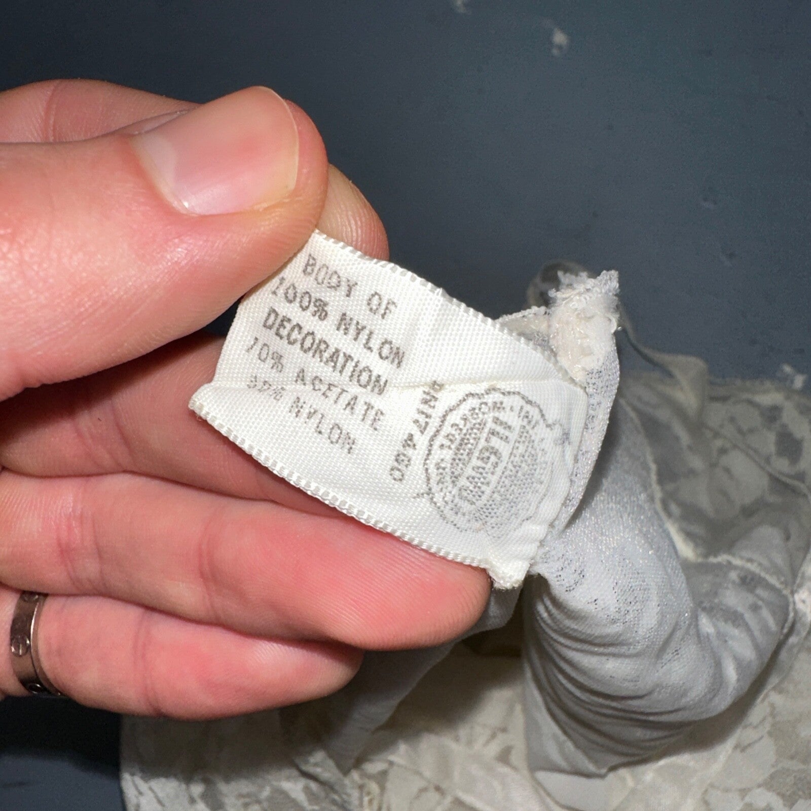 VTG 1960s Aristocraft Lingerie Slip Dress Sleepwear Full Sweep Nightgown Lace