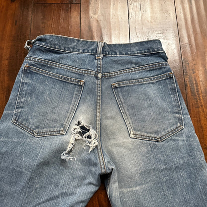 VTG Sears Put On 70s Pants 32x33 501 Bell Bottom Flare Rockabilly Cowboy 28x31