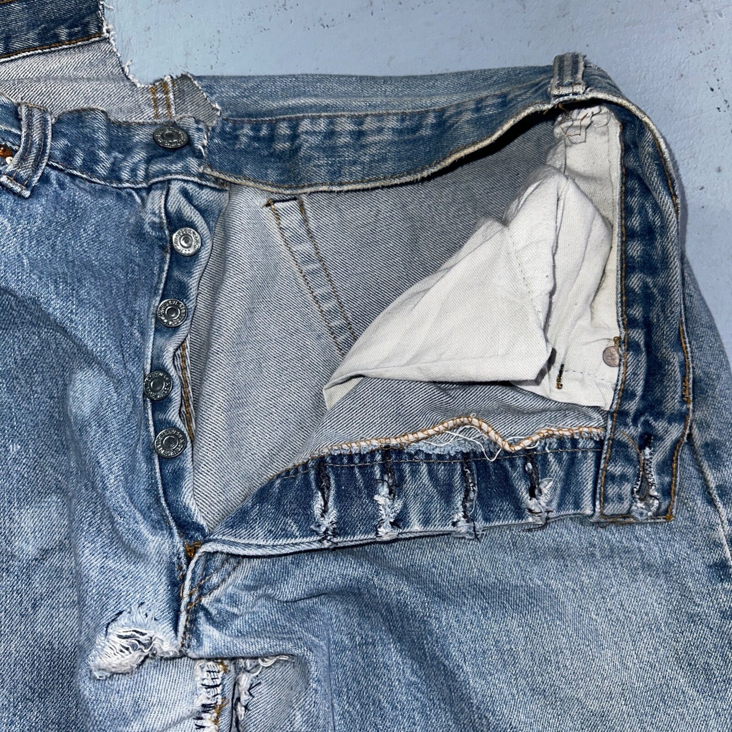 Levis 501 Vintage 80s Redline Selvedge USA XX Jeans Light Wash 32x34 Boot Cut