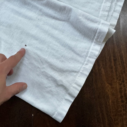 Line Shots Vintage T Shirt Volleyball Surf L 1990 90s White Single Stitch Cool