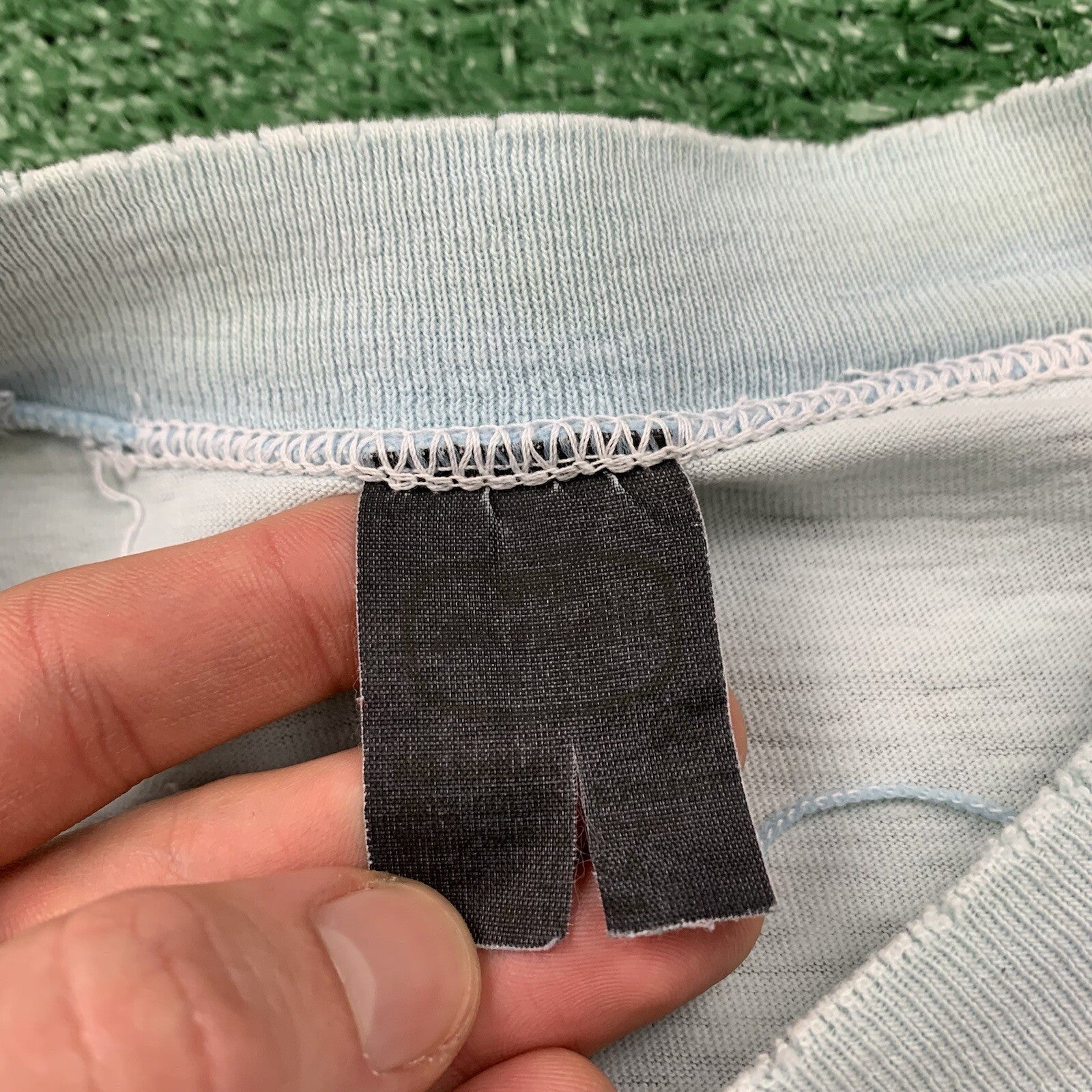 Nike Vintage T Shirt Mens L Quad Block Print Thrashed 70s Original Distressed