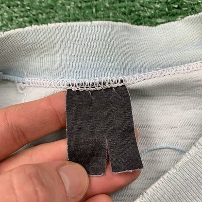 Nike Vintage T Shirt Mens L Quad Block Print Thrashed 70s Original Distressed