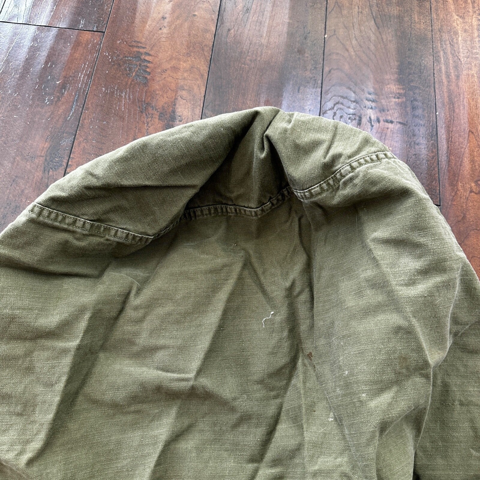 VTG WWII Canvas Garment Laundry Bag HBT Military Denim 1940s 40s 50s Stencil