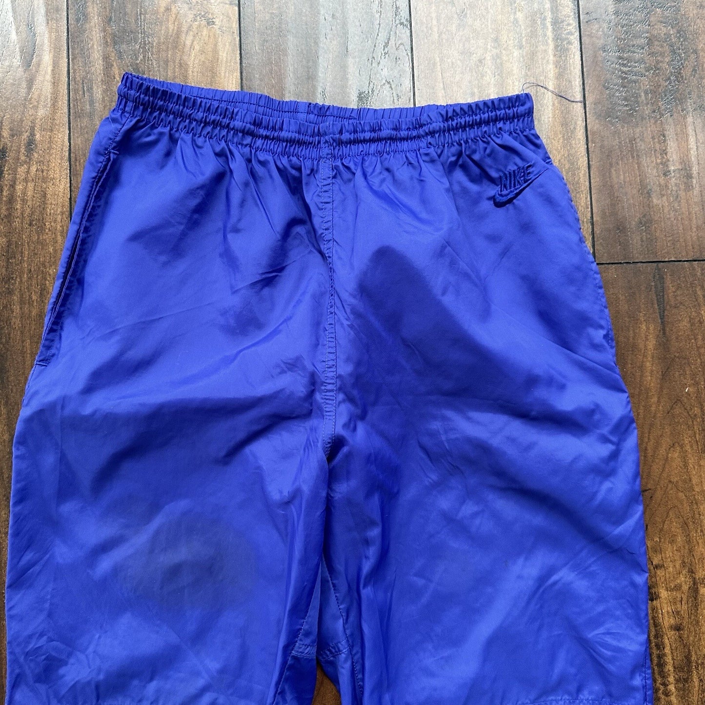 Nike Vintage 90s Gray Tag Windpants Track Pants Ankle Zip Unlined Purple M