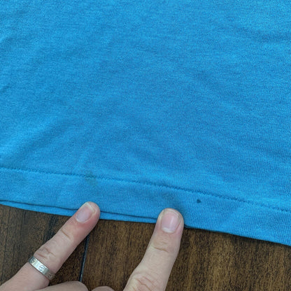 Nike Vintage T Shirt Mens M Palm Beach Waffle Sandals 80s Blue Tag Flordia Rap