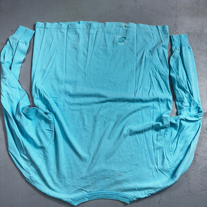 Fruit Of The Loom Long Sleeve Blank VTG T Shirt Lot XL Blue Thrashed Grunge