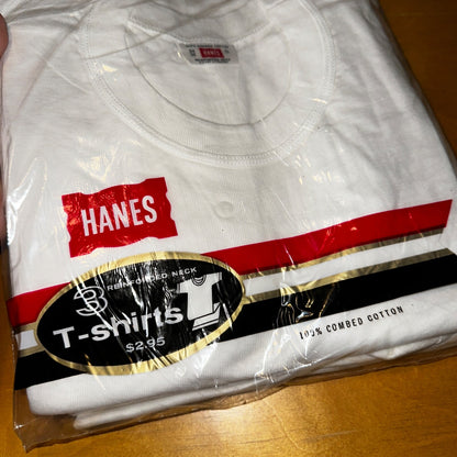 1960s Hanes Vintage White Blank T Shirt Mens Rockabilly Lot Of 6 Pack 60s 50s
