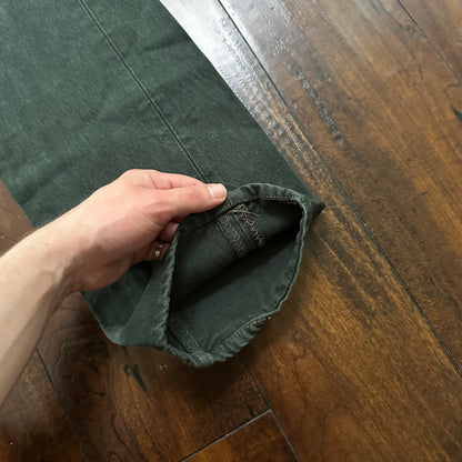 VTG 90s Levis 501 Button Fly 33x34 USA Tag Jeans Straight Green XX Act 30x33