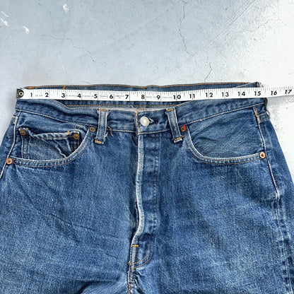 Levis 501 VTG 70s SS Redline Selvedge Jeans XX Med Wash 34x29 Act 31x25