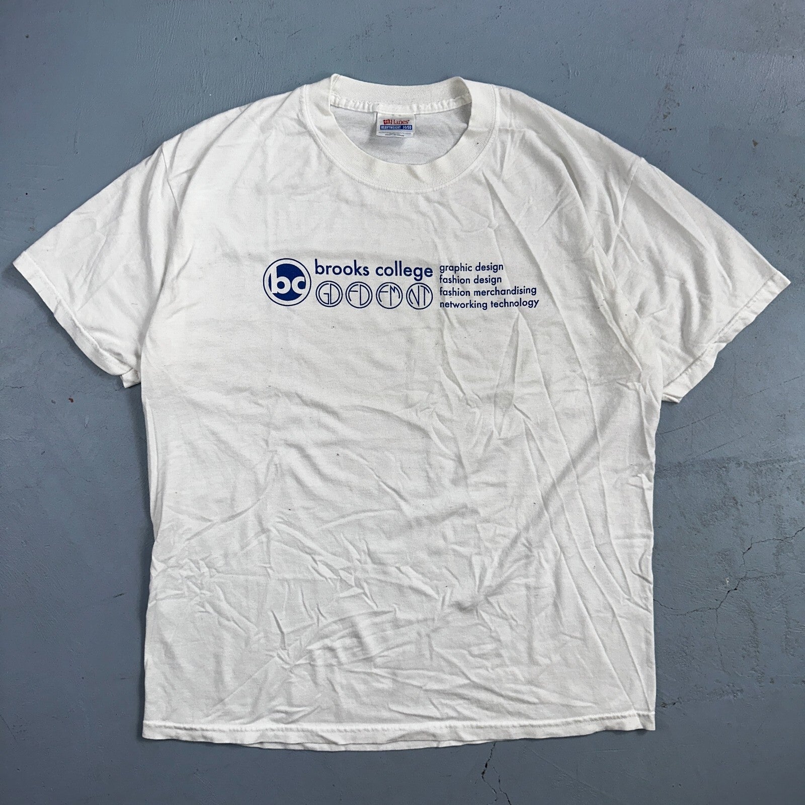 Brooks College Graphic Design VTG T Shirt Fashion Hanes L Promo University BC