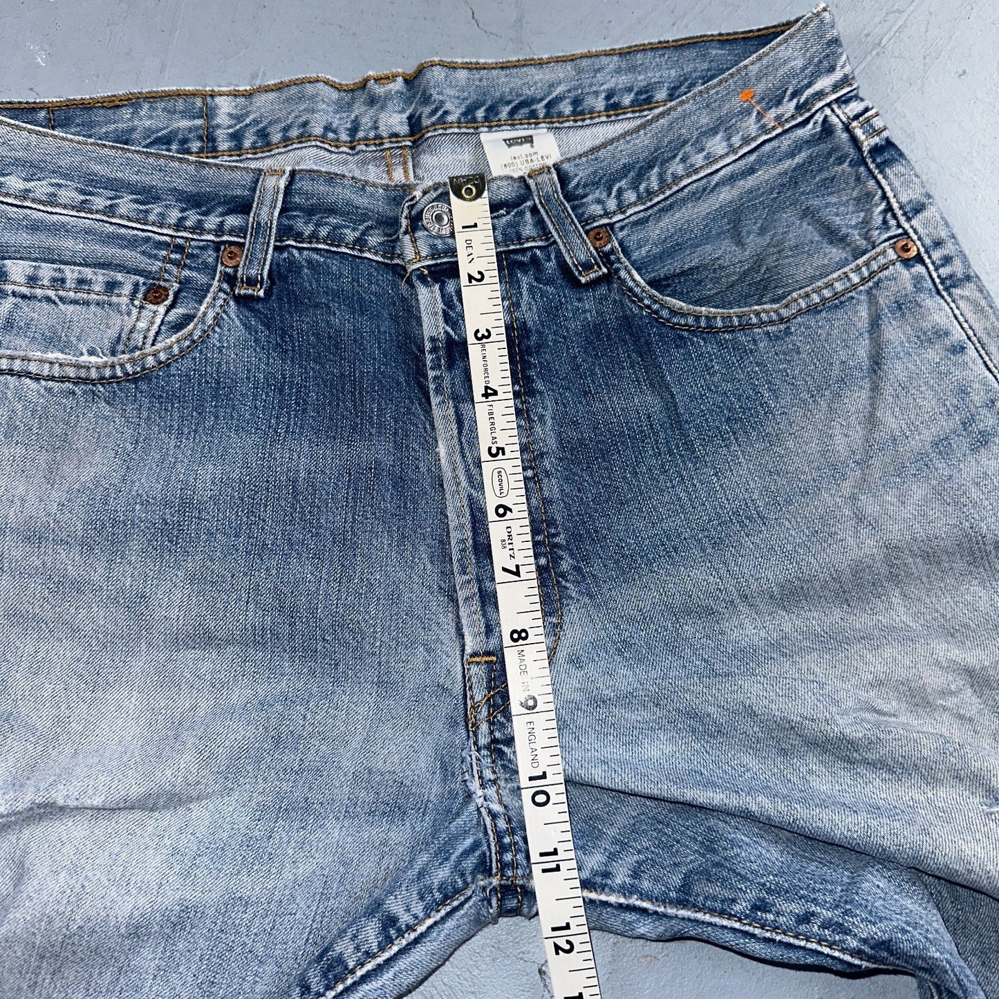 Levis 501 Vintage Y2K 90s XX Straight Leg Jeans Blue Light Wash 33x34 Act 33x30