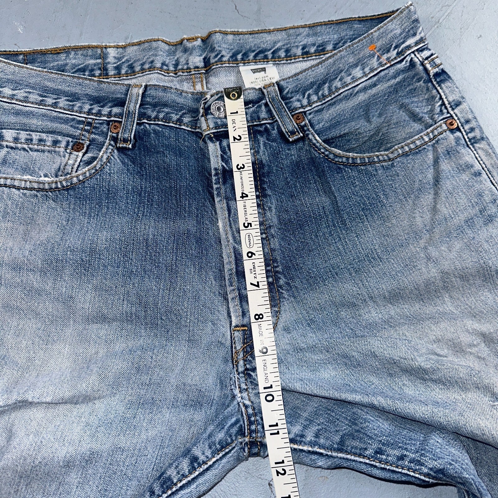 Levis 501 Vintage Y2K 90s XX Straight Leg Jeans Blue Light Wash 33x34 Act 33x30