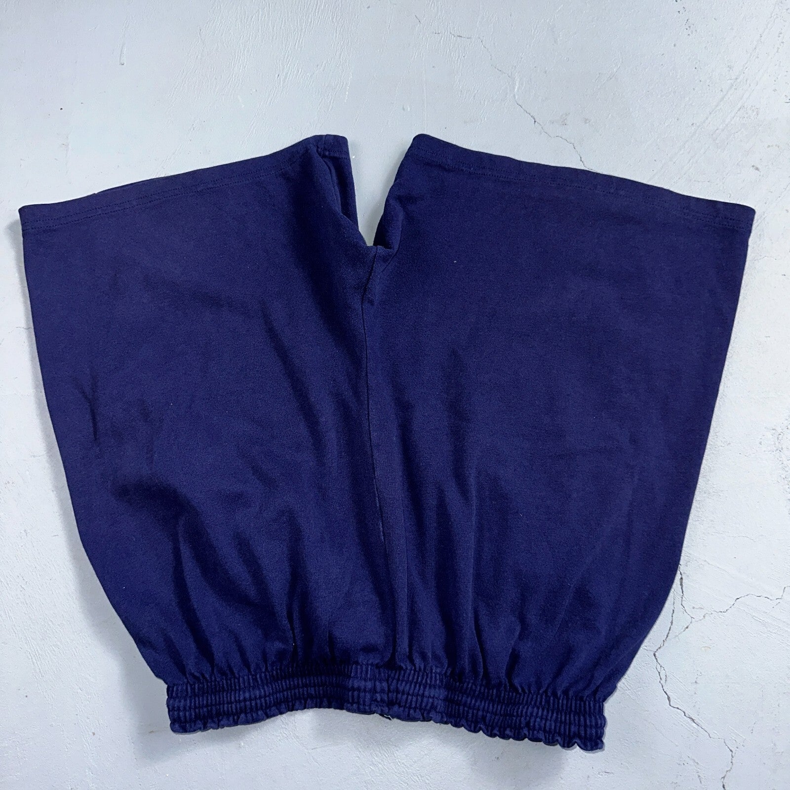 Champion VTG USA 80s Sweat Gym Shorts Large Navy Blue Faded Reverse Weave 1980s