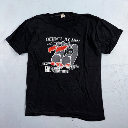 Vultures Patience VTG T Shirt Grunge Single Stitch Animals Hunting Funny Joke