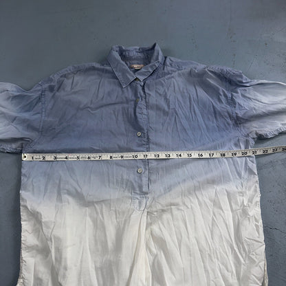 Gap Shirt Womens Size S Blue Striped Short Sleeve Button Up Designed Crafted