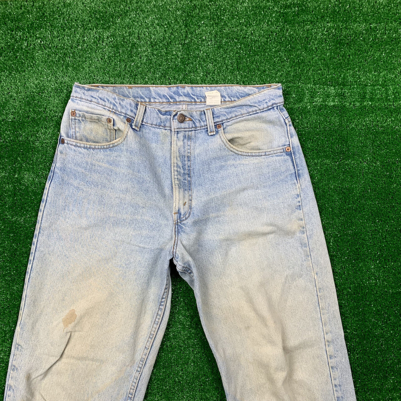 Levis 550 Vintage 90s Tapered Leg XX USA Jeans 34X36 Relaxed Fit Light Act 31x35