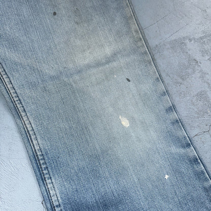 Levis 517 Vintage 80s USA Orange Tab Bootcut Flare Blue Jeans Talon Act 36x30