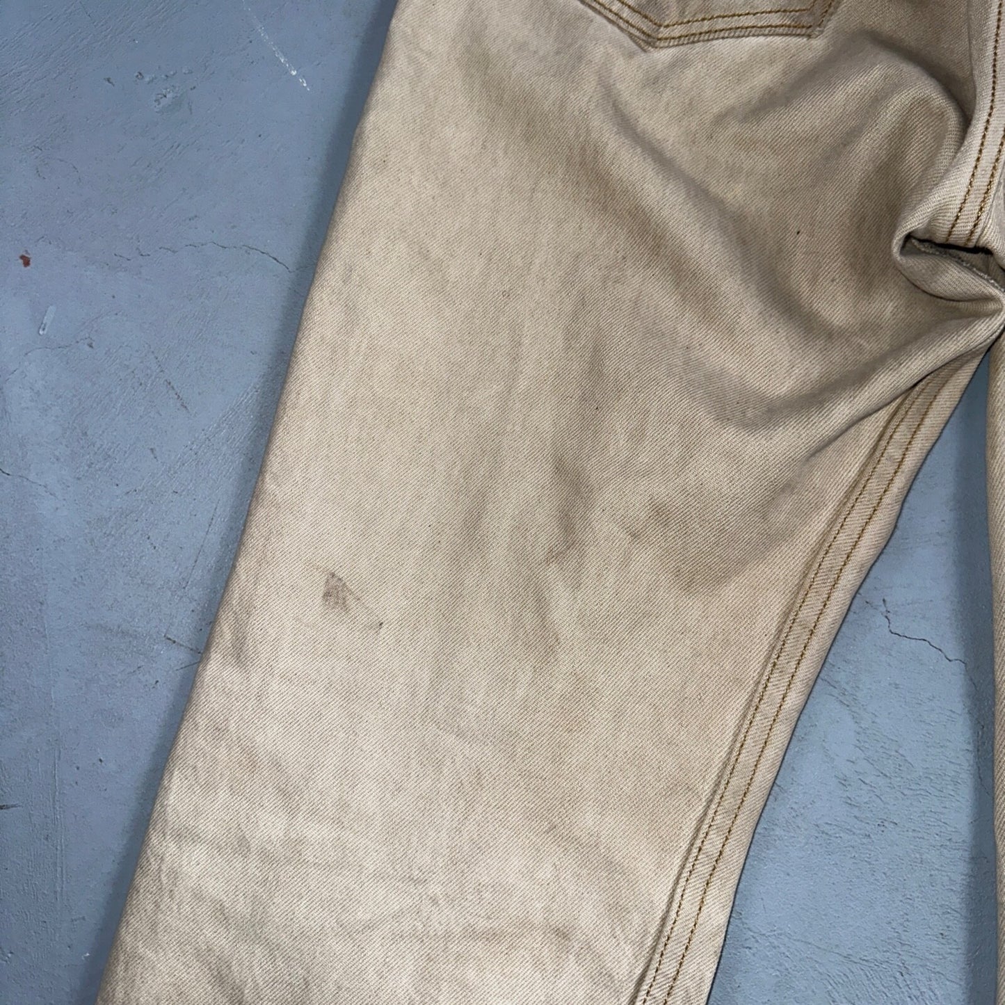 Levis 501 Vintage Y2K Mexico XX Straight Leg Jeans Beige Wash 32x32 Ac 31x28