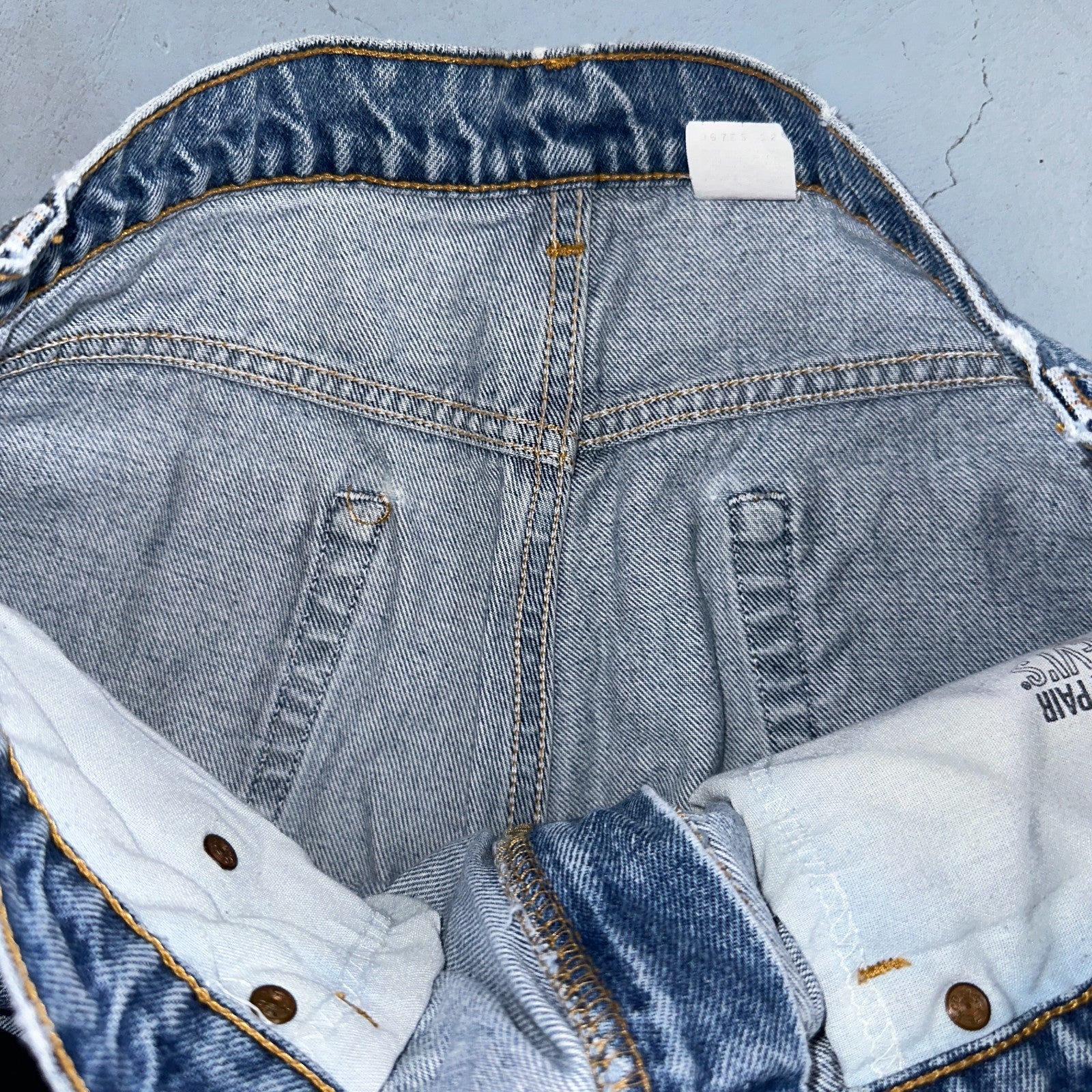 Levis 517 Jeans Mens 36x34 Black Denim Bootcut Red Tab USA Vintage 90s 34x32