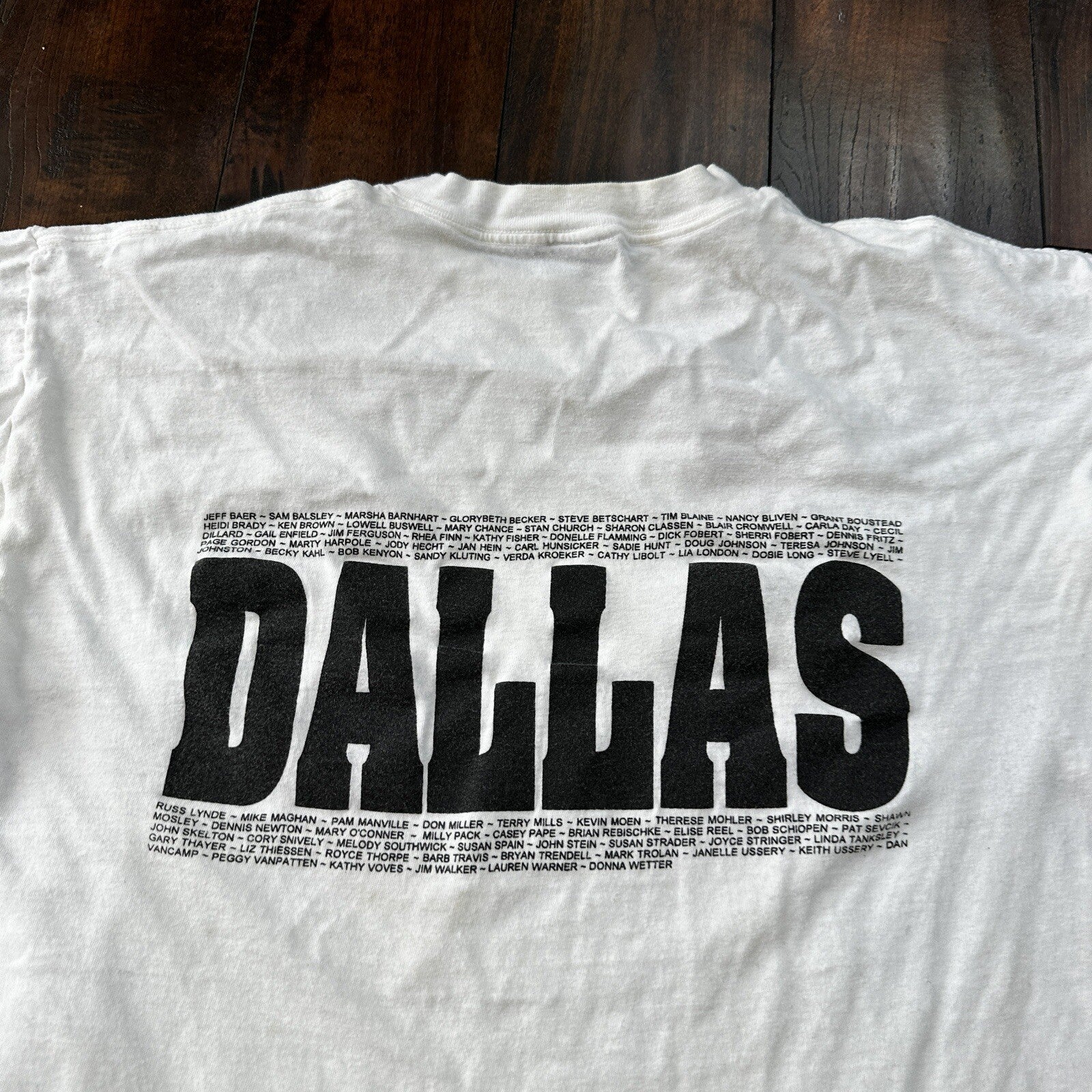 Oneita 90s Lot 2 Vintage T Shirt Dallas Oregon Dragons Basic White Grey Rap