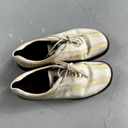 Ecco Shoes Womens 37 Soft Cleat Golf Sneakers Lace Up White Leather Comfort