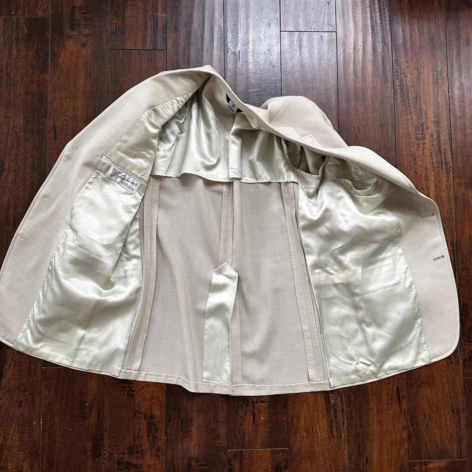 VTG Union Sport Coat Mens 42 Johnson Blazer Button Cricketer 70s 1970s Tan