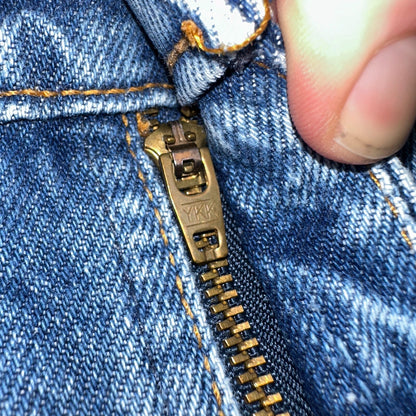 Levis 517 Vintage 90s Canada Orange Tab Bootcut Flare Blue Worn Jeans Act 38x30