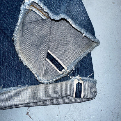 Levis 501 Vintage 80s Redline Selvedge USA XX Jeans Light Wash 40x34 Act 36x28
