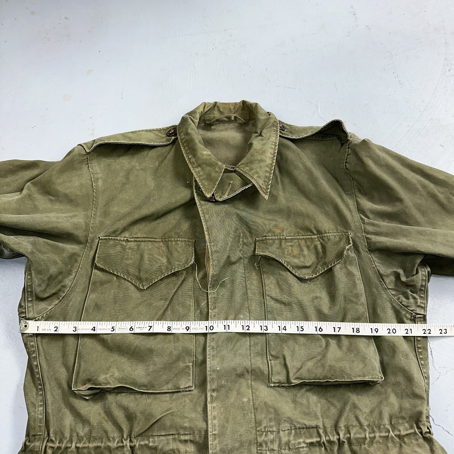 Field Jacket Post WWII Korean War M1950 Coat 1950s 50s OG107 M65
