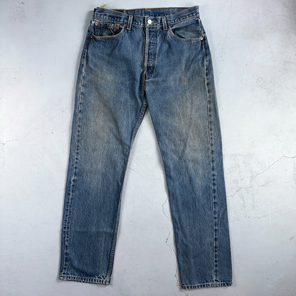 Levis 501 Vintage Y2K XX Straight Leg Jeans 90s Blue Med Wash 34x36 Act 31x31